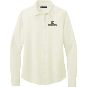 Brooks Brothers Ladies Full-Button Satin Blouse